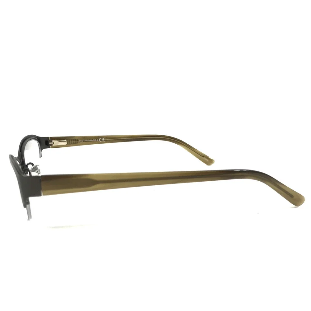 Mossimo Eyeglasses Frames MS 1078 Olive Green Cat Eye Half Rim 51-17-135